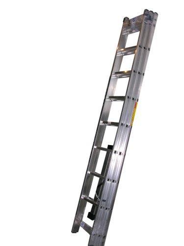 Лестница трехсекционная 3х 8 ступеней "Энкор" Алюмет 5308