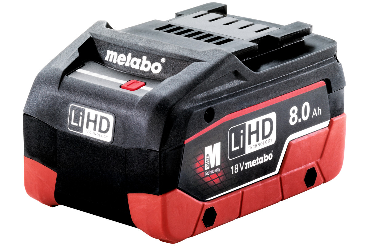 Аккумулятор Metabo 18 В 8,0 Ач LiHD 625369000