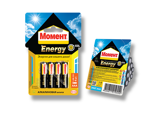 Батарейка AAA Henkel Момент Energy 4 шт 970533