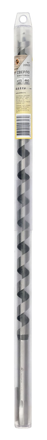 Сверло для дерева винтовое (15 x 460) Энкор 20920