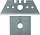 Лезвия для рубанка кромочного (квадрат; 10 шт.) FIT 15027