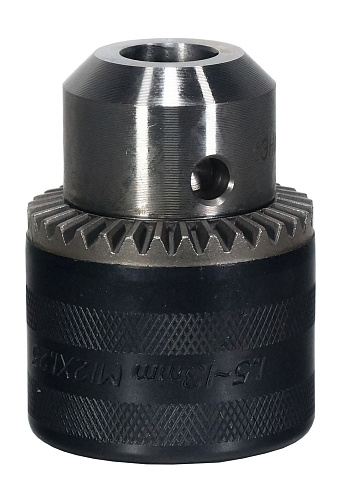 Патрон сверлильный зубчатовенцовый (ЗВП), зажимаемый диаметр 1,5-13 мм, посадка - резьба М12x1,25 Энкор 23517