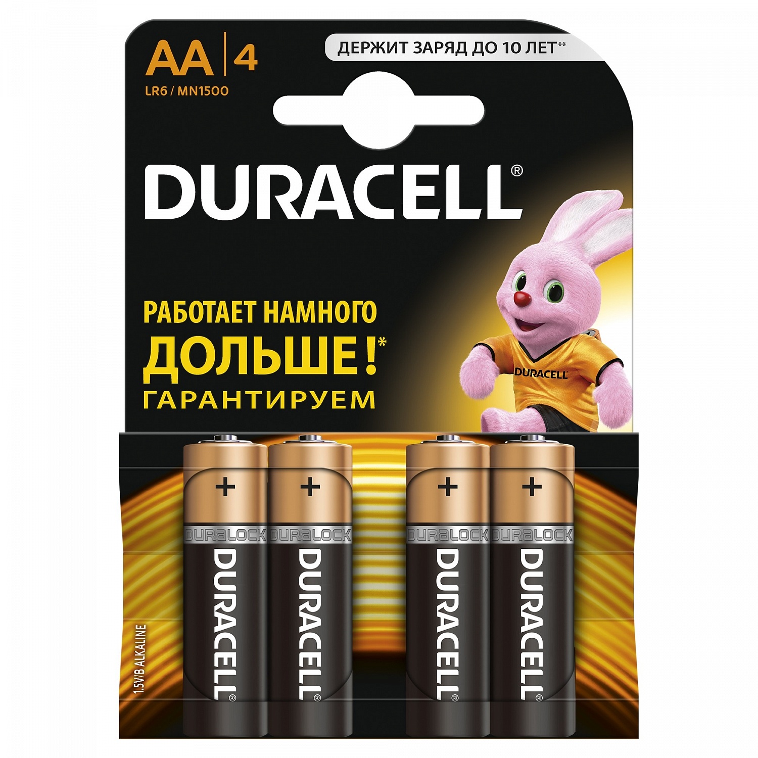 Батарейка AA Duracell LR6-4BL Basic 4шт 81480360