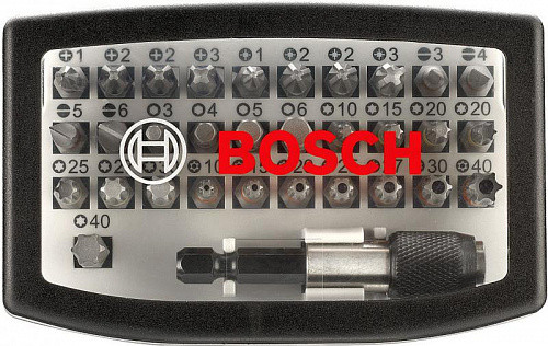 Набор бит и вставок Bosch 2.607.017.319 (1/4'' 25 мм 32 шт)