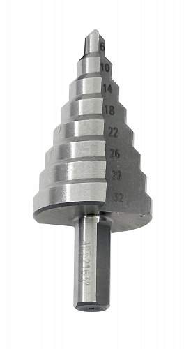 Сверло для металла ступенчатое ( 6-32 8 ступеней xод 4,5) Энкор 21632