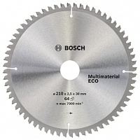 Диск пильный универсальный (210x30 z64) Multimaterial Eco BOSCH 2.608.641.803