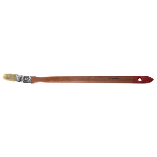 Кисть радиаторная угловая ЗУБР, светлая натуральная щетина, деревянная ручка, 25мм 01041-025