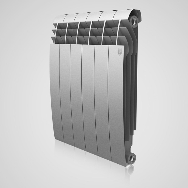 Радиатор биметаллический RT BiLiner  500/87  12 секций серый