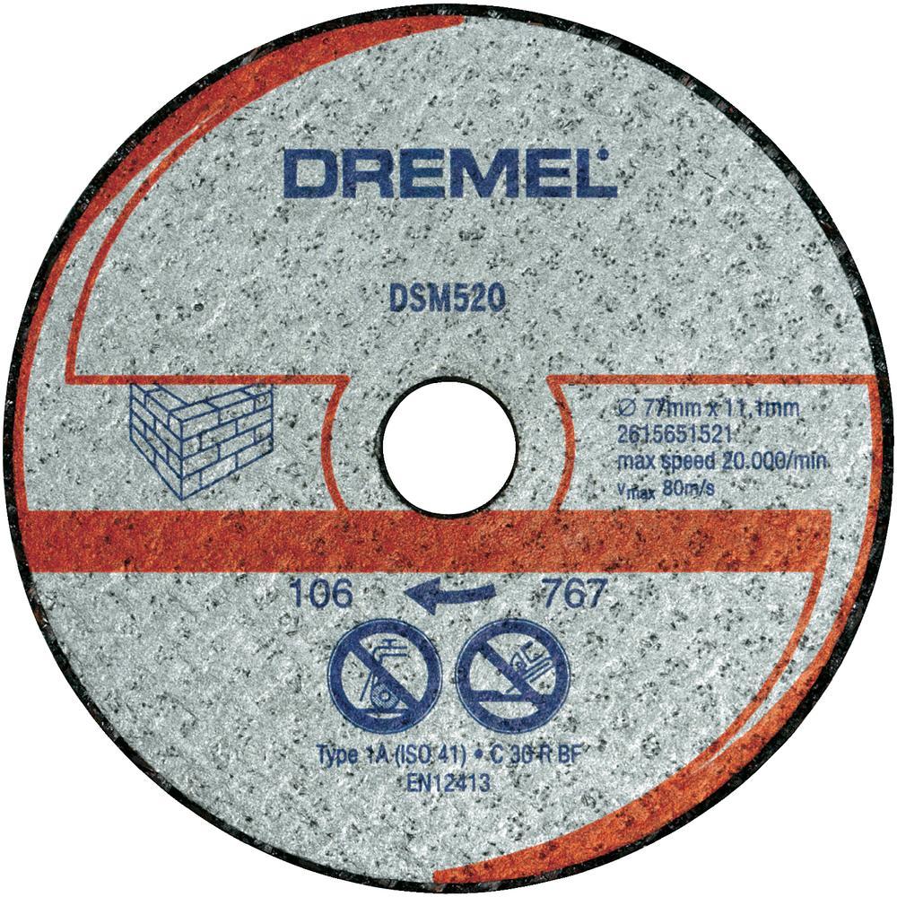 Круг отрезной 20 мм  по камню DSM20 2 шт. Dremel 2 615 S52 0JA