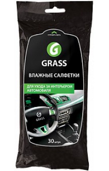 Салфетка влажная для ухода за интерьером авто GraSS IT-0311