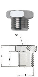 Пробка 3/8" GAV 12022/1223/4