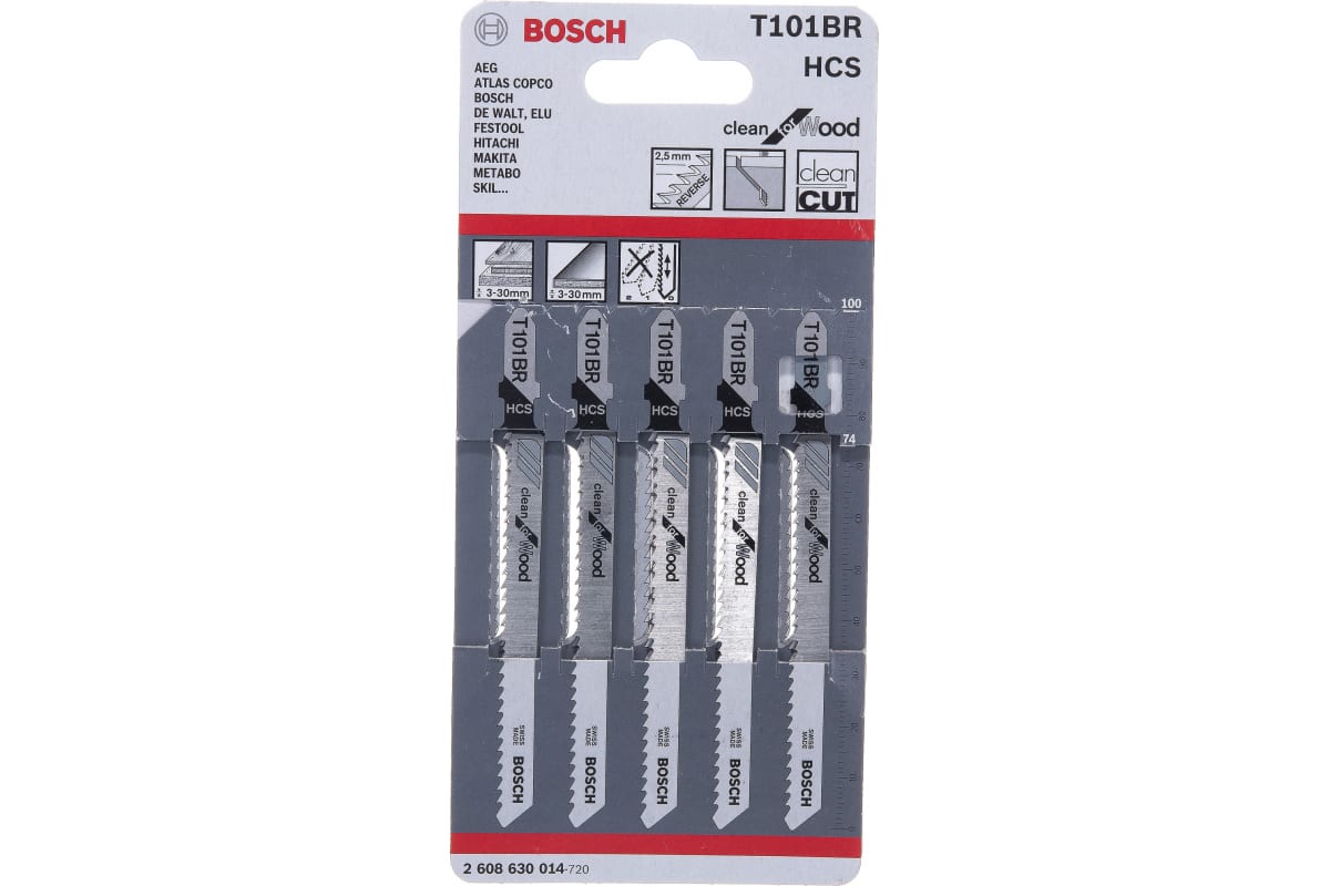 Пилка для электролобзика Bosch T101 BR 1шт/5 2 608 630 014