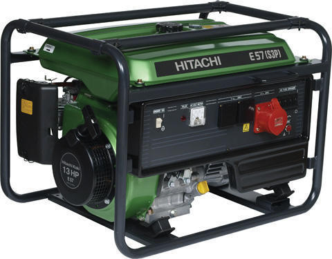 Генератор бензиновый Hitachi E 57S(3P) Генератор бензиновый Hitachi E 57S(3P)