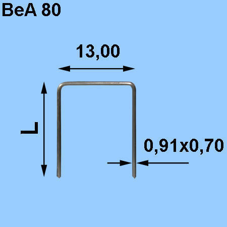 Скобы 80/08 15000 шт. БеА РУС Скобы 80/08 15000 шт. БеА РУС