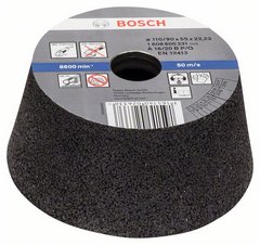 Круг шлифовальный чашечный для металла 110 x 55 K16  BOSCH 1608600231