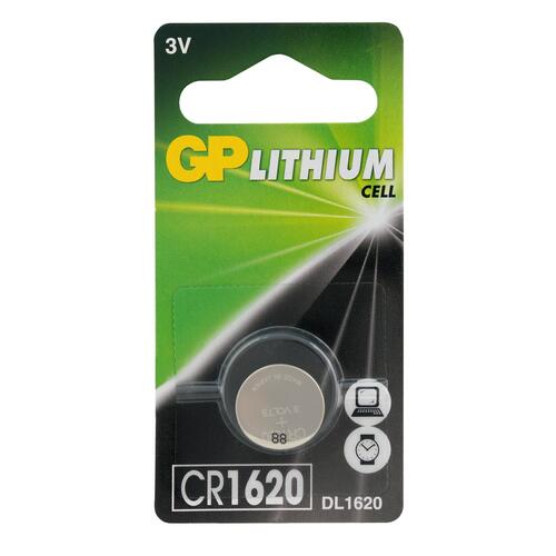 Батарейка GP Lithium CR1620 BP1 (1шт)