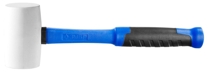 Киянка резиновая белая ЗУБР 680 гр фиберглассовая рукоятка 20531-680_z02 Киянка резиновая белая ЗУБР 680 гр фиберглассовая рукоятка 20531-680_z02