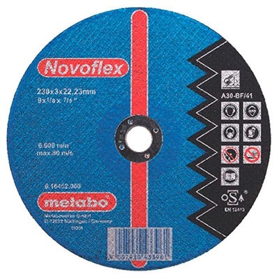 Круг отрезной по металлу 230х3,0х22 прямой Novoflex 1/25* Metabo 616452000