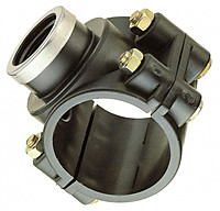 Отвод седельный ПНД 125х 11/4" (6/12) Отвод седельный ПНД 125х 11/4" (6/12)