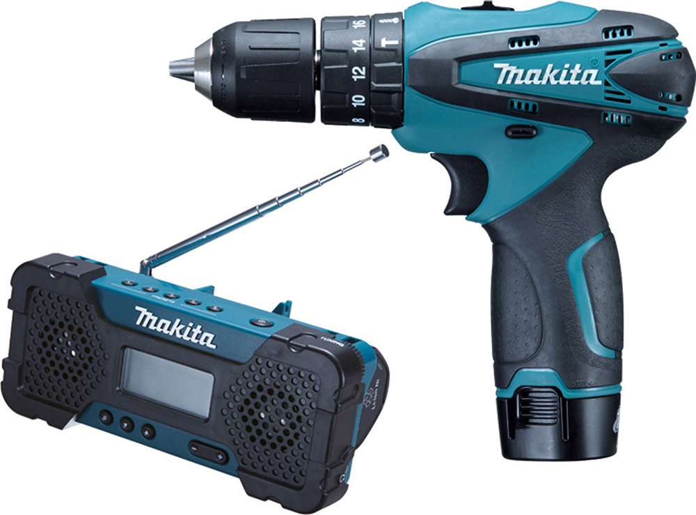 Шуруповерт аккумуляторный Makita DF330D + MR051 (DK 1200)