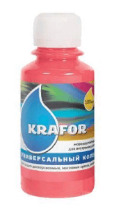 Колер универсальный Krafor РОЗОВЫЙ 100 мл 32 158 Колер универсальный Krafor РОЗОВЫЙ 100 мл 32 158