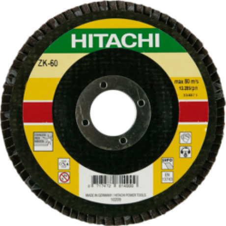 Круг лепестковый Hitachi 115х22 14А 40/Р40 прям. 752581 Круг лепестковый Hitachi 115х22 14А 40/Р40 прям. 752581
