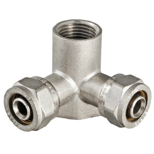 Тройник металлопластиковый установочный 16х1/2"х16 Valtec (10/40) VTm.334.N.160416 Тройник металлопластиковый установочный 16х1/2"х16 Valtec (10/40) VTm.334.N.160416