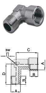 Уголок В-Н 1/4" 1250/2 GAV 23964