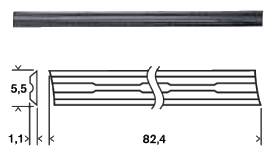 Нож для рубанка Bosch HM 82 мм (2 607 001 292)