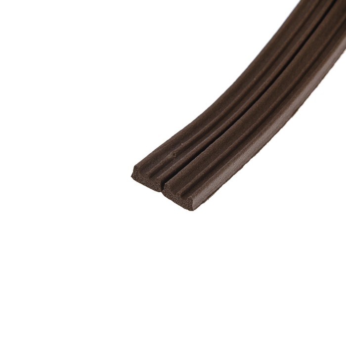 Уплотнитель E-профиль Tech-Top 9х4мм коричневый 1п.м.(2 полосы) 53928