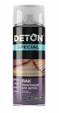 Лак аэрозольный тонирующий для дерева Deton Сосна DTN-A07310 Лак аэрозольный тонирующий для дерева Deton Сосна DTN-A07310