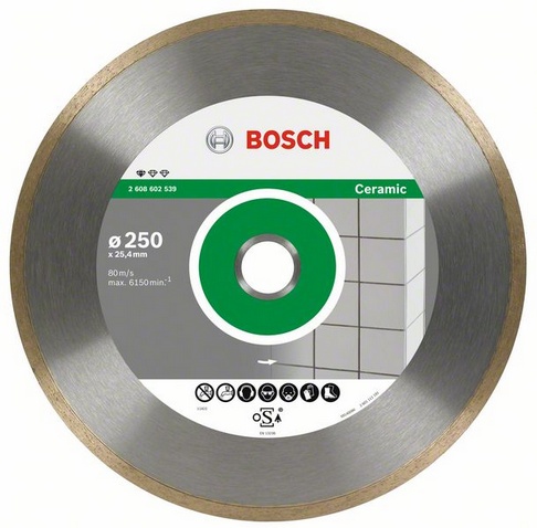 Круг алмазный 250х30/25,4мм керамика Pf Ceramic BOSCH 2.608.602.539