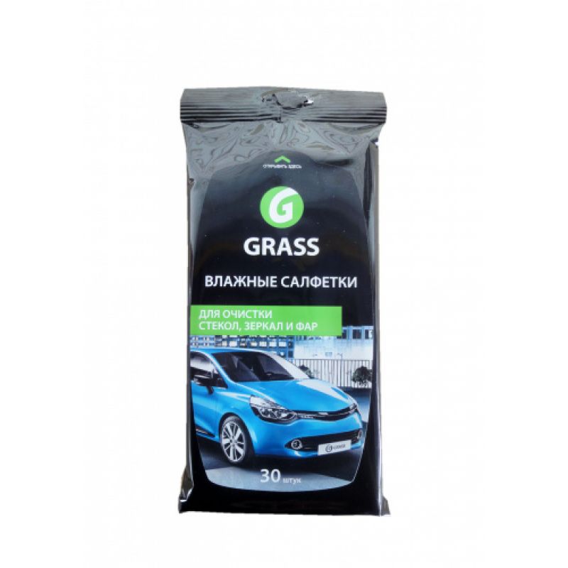 Салфетка влажная для очистки стекол, зеркал и фар GraSS IT-0313 Салфетка влажная для очистки стекол, зеркал и фар GraSS IT-0313