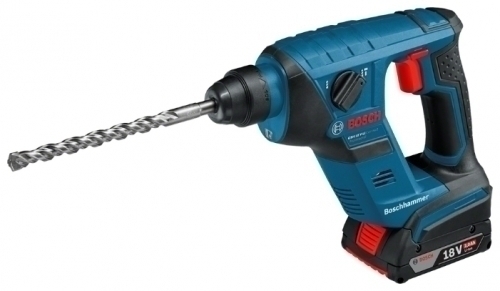 Перфоратор аккумуляторный BOSCH GBH 18 V-LI compact 2х2 Ah