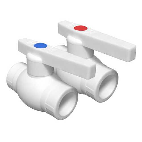Кран шаровой PP-R Valfex 50мм белый (2/8) 10144050 Кран шаровой PP-R Valfex 50мм белый (2/8) 10144050