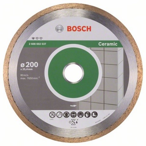 Круг алмазный 200х25,4 керамика Pf Ceramic BOSCH 2.608.602.537