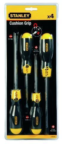 Нажмите что бы увеличить изображение Набор отверток 4пр CUSHION GRIP STANLEY 0-65-013 фото Набор отверток 4пр CUSHION GRIP STANLEY 0-65-013