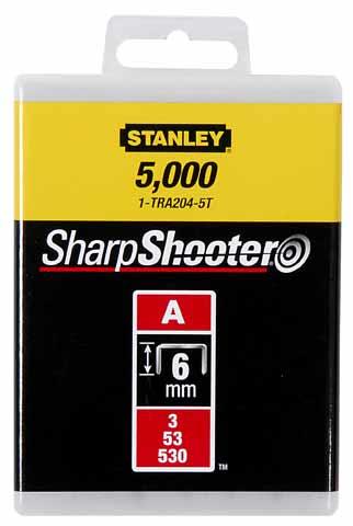 Скобы для степлера 12мм тип "А" (5/53/530) 1000шт STANLEY 1-TRA208T Скобы для степлера 12мм тип "А" (5/53/530) 1000шт STANLEY 1-TRA208T