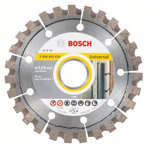 Круг алмазный Bosch ф115-2 Bf Univ+Metal 2 608 603 629