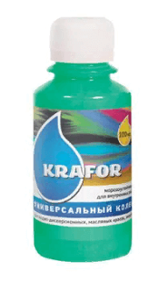 Колер универсальный Krafor ИЗУМРУД 100 мл 32 164 Колер универсальный Krafor ИЗУМРУД 100 мл 32 164