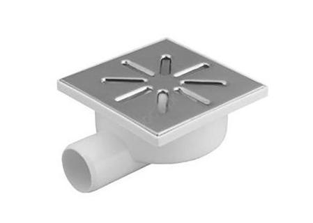 Трап Aquer  ф50мм 150х150 мм боковой метал. регул. бел. 15.B.050.R.M.B