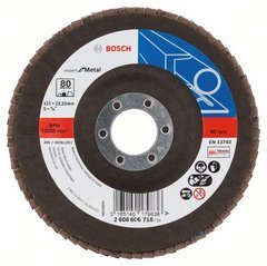 Круг лепестковый Expert for Metal для УШМ (125 мм; К80) Bosch 2.608.606.718 Круг лепестковый Expert for Metal для УШМ (125 мм; К80) Bosch 2.608.606.718