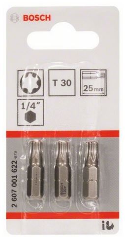 Вставка TORX T 30 25мм XH 3шт Вставка TORX T 30 25мм XH 3шт