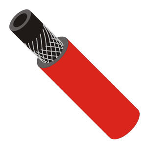 Рукав газосварочный БРТ ф6,3 мм (I кл) 1 м/30 м красный