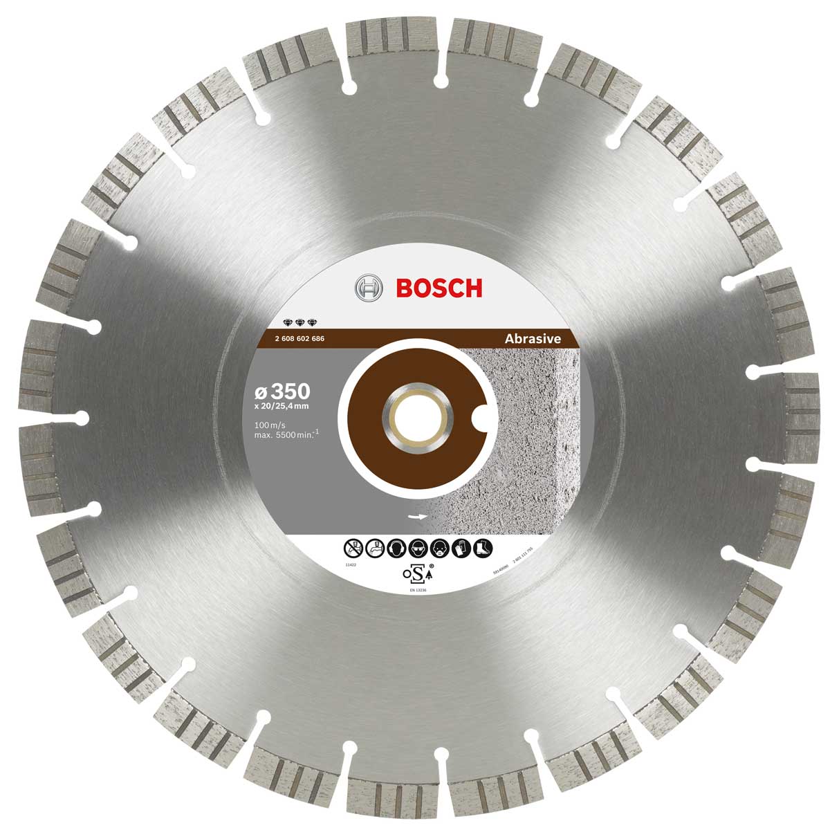 Круг алмазный Bosch ф350х25,4  Bf Abrasive 2 608 602 686