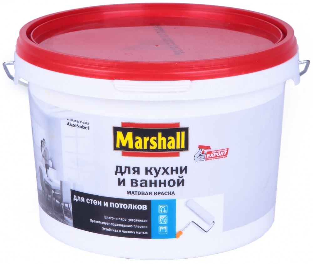 Краска В/Э "Marshall"  " для кухни/ванной BW 2.5л