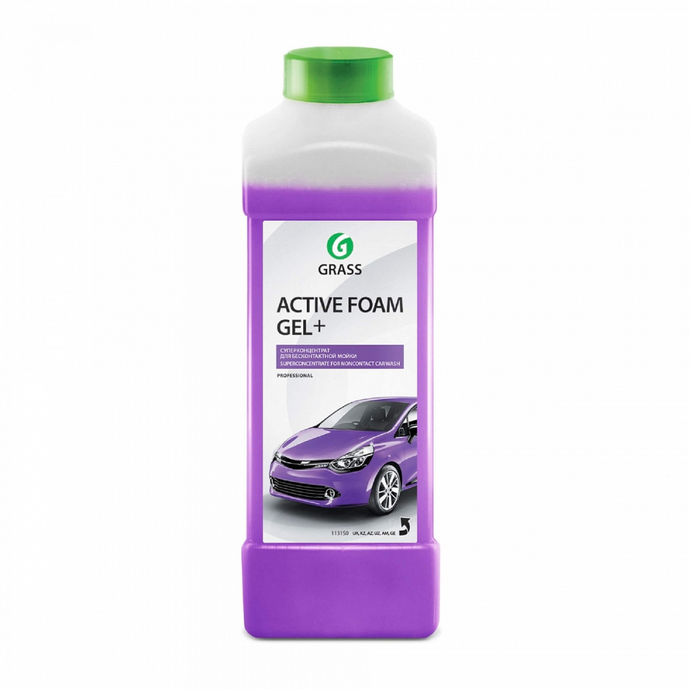 Автошампунь для б/мойки grass Active Foam Power активная пена 6 кг 113141. Автошампунь 1л grass «Active Foam Gel Plus» 113180. Автошампунь "grass" "Active Foam Gel+" для бесконтактной мойки концентрат ( 1 кг). Grass Active Foam Gel Plus.