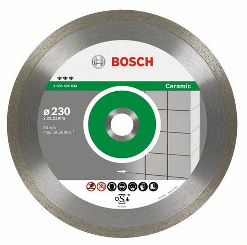 Круг алмазный 230х22 керамика Bf Ceramic BOSCH 2.608.602.634