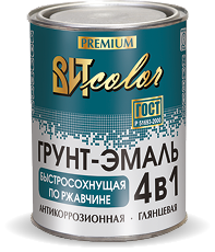 Грунт-эмаль по ржавчине быстросохнущая (5часов) ВИТ color ярко 1,9 кг Грунт-эмаль по ржавчине быстросохнущая (5часов) ВИТ color ярко 1,9 кг