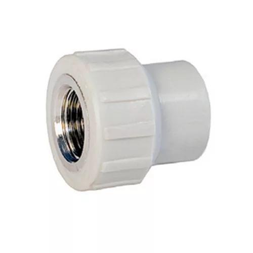 Муфта комбинированная PPRC ф 50 мм x 11/2" НР (5/30) белая Муфта комбинированная PPRC ф 50 мм x 11/2" НР (5/30) белая